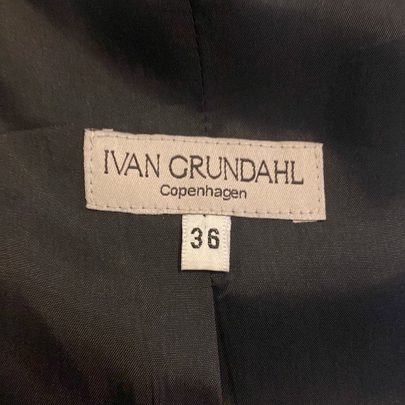IVAN GRUNDAHL Copenhagen Black BlazerJacket Sz 36 - Picture 8 of 9